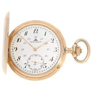 German 18 K gold Glashütte precision pocket watch Circa 1920