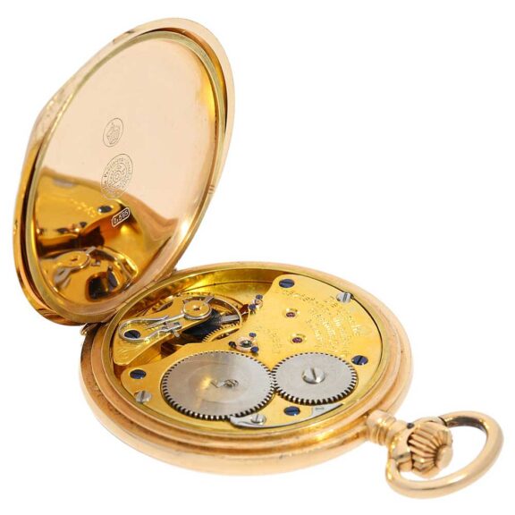 German 18 K gold Glashütte precision pocket watch Circa 1920 German 18 K gold Glashütte precision pocket watch Circa 1920