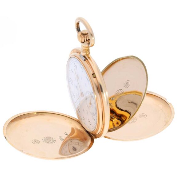 German 18 K gold Glashütte precision pocket watch Circa 1920 German 18 K gold Glashütte precision pocket watch Circa 1920