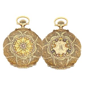 American multicolored case, four gold nuances Circa 1918