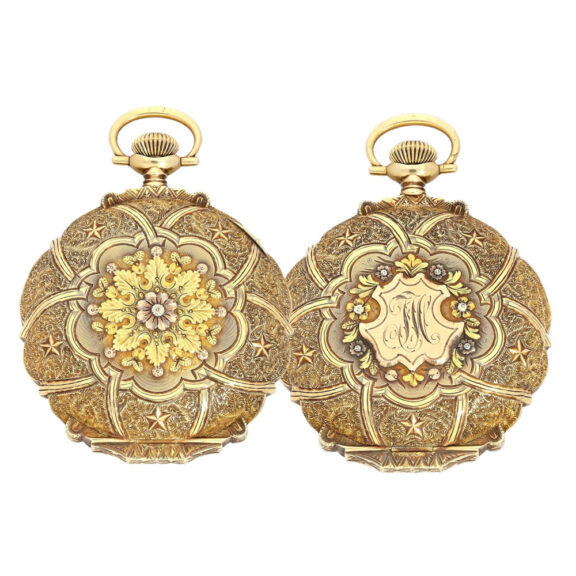 American multicolored case, four gold nuances Circa 1918 American multicolored case, four gold nuances Circa 1918