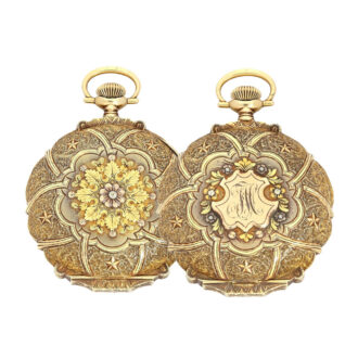 American multicolored case, four gold nuances Circa 1918 American multicolored case, four gold nuances Circa 1918
