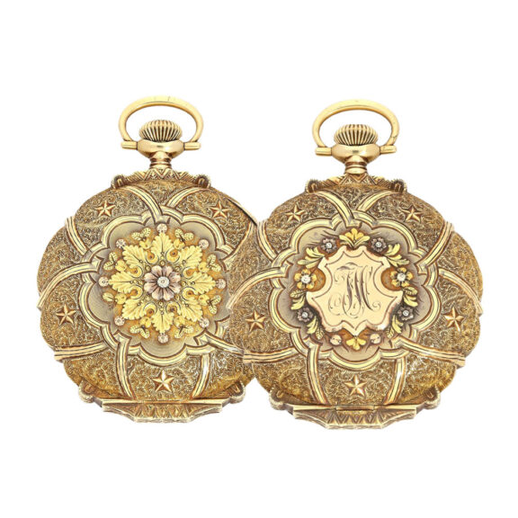 American multicolored case, four gold nuances Circa 1918 American multicolored case, four gold nuances Circa 1918