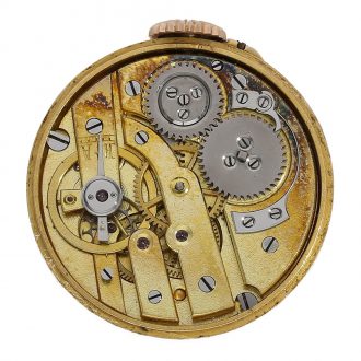 American decorative 18K rose gold buttonhole watch Circa 1900 American decorative 18K rose gold buttonhole watch Circa 1900