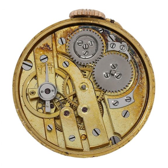 American decorative 18K rose gold buttonhole watch Circa 1900 American decorative 18K rose gold buttonhole watch Circa 1900