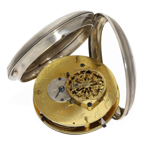 Early Danish silver open faced cylinder pocket watch Circa 1794 Early Danish silver open faced cylinder pocket watch Circa 1794