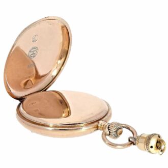 German heavy pink gold Glashütte pocket watch Circa 1903