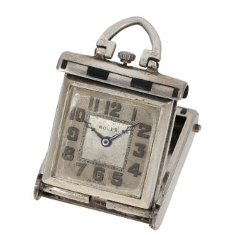 Swiss Art Deco purse watch in enamelled case Circa 1928