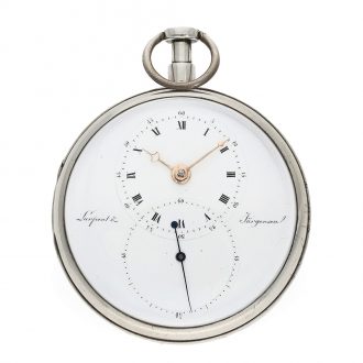 Rare Danish silver open faced cylinder pocket watch Circa 1803