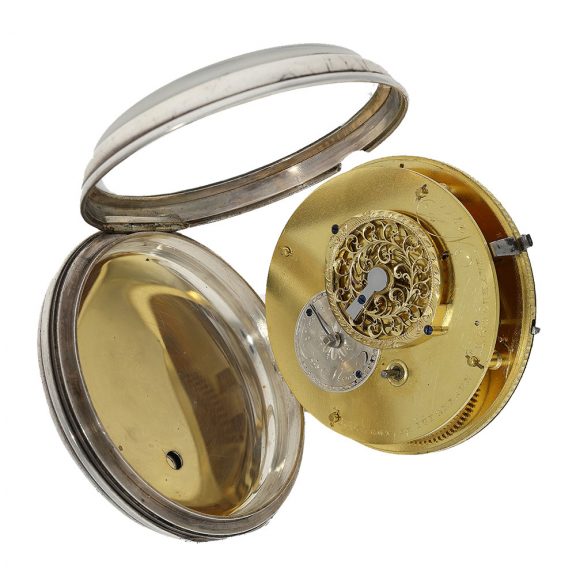 Rare Danish silver open faced cylinder pocket watch Circa 1803 Rare Danish silver open faced cylinder pocket watch Circa 1803
