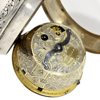 English extravagant verge watch repeater with bell Circa 1690