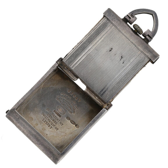 Swiss rare purse watch in silver enamelled case Circa 1928 Swiss rare purse watch in silver enamelled case Circa 1928