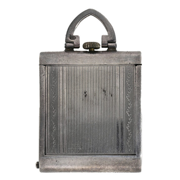 Swiss rare purse watch in silver enamelled case Circa 1928 Swiss rare purse watch in silver enamelled case Circa 1928