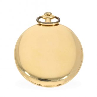 Swiss 18 carat gold precision pocket watch with original box Circa 1915