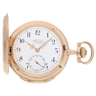 German rare edition gold Glashütte pocket watch Circa 1900