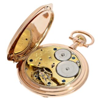 German rare edition gold Glashütte pocket watch Circa 1900