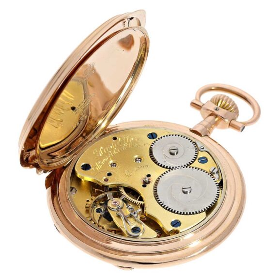 German rare edition gold Glashütte pocket watch Circa 1900 German rare edition gold Glashütte pocket watch Circa 1900