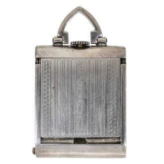 Swiss rare purse watch in silver enamelled case Circa 1928