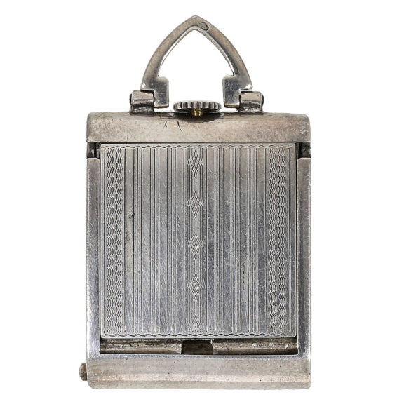 Swiss rare purse watch in silver enamelled case Circa 1928 Swiss rare purse watch in silver enamelled case Circa 1928