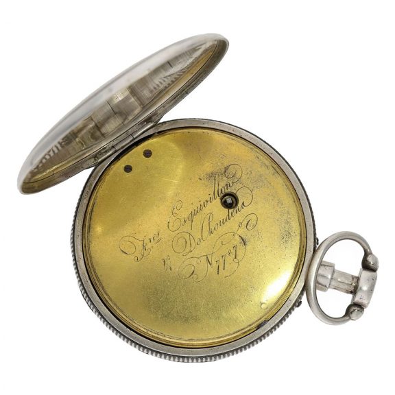 Swiss silver repeating verge watch with early Jacquemart Circa 1800 Swiss silver repeating verge watch with early Jacquemart Circa 1800