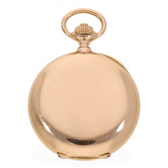 14 Carat gold heavy fine precision watch with matching watch chain Circa 1890