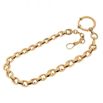 14 Carat gold heavy fine precision watch with matching watch chain Circa 1890