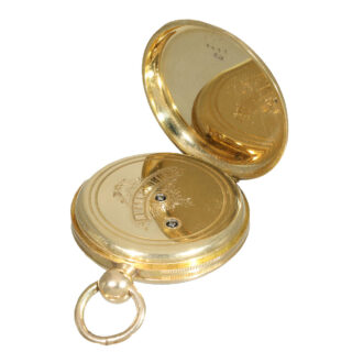 18 carat gold pocket watch with pivoted detent chronometer Circa 1850