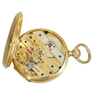 18 carat gold pocket watch with pivoted detent chronometer Circa 1850