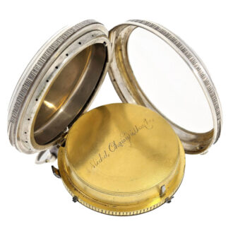French large silver repeating verge clockwatch Circa 1800