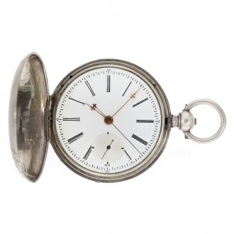 Swiss watch with jewelled duplex escapement and center seconds Circa 1860