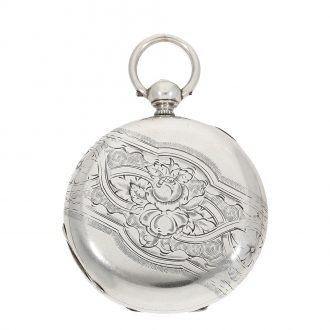 Swiss watch with jewelled duplex escapement and center seconds Circa 1860 Swiss watch with jewelled duplex escapement and center seconds Circa 1860