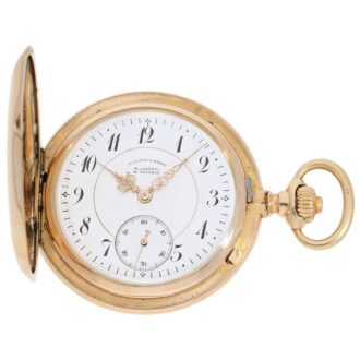 German gold "à goutte" Glashütte pocket watch Circa 1903