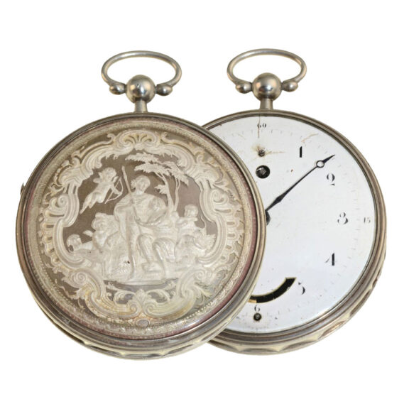 French rarity, extravagant verge silver pocket watch Circa 1780 French rarity, extravagant verge silver pocket watch Circa 1780