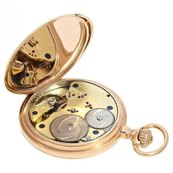 German 18 K pink gold Glashütte pocket watch Circa 1885v German 18 K pink gold Glashütte pocket watch Circa 1885