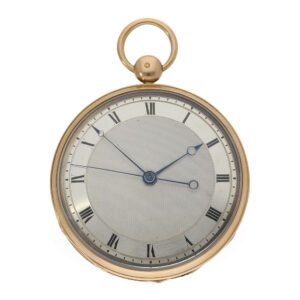 French 18 Carat pink gold lépine with stone cylinder escapement Circa 1825