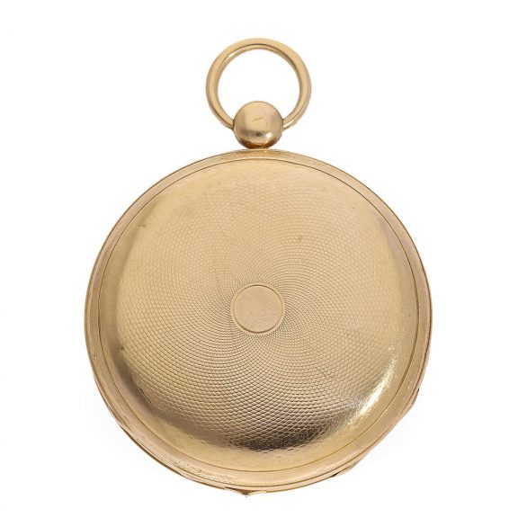 French 18 Carat pink gold lépine with stone cylinder escapement Circa 1825 French 18 Carat pink gold lépine with stone cylinder escapement Circa 1825
