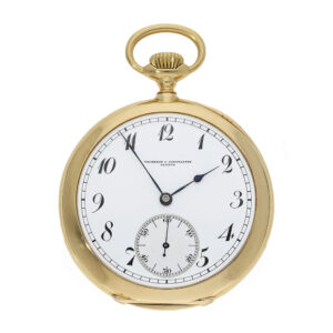 Swiss gold patented open faced anker chronometer Circa 1915