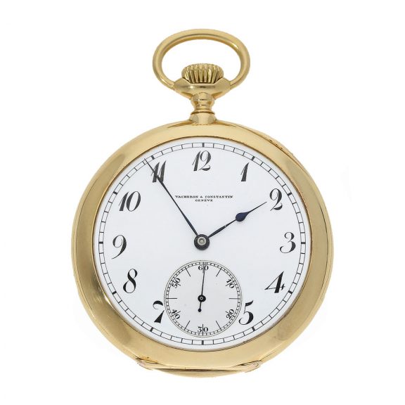 Swiss gold patented open faced anker chronometer Circa 1915