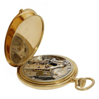 Swiss gold patented open faced anker chronometer Circa 1915