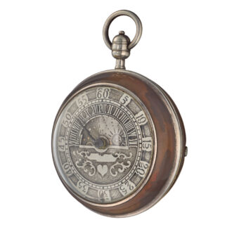 Dutch mock pendulum with Sun and Moon champleve Circa 1755
