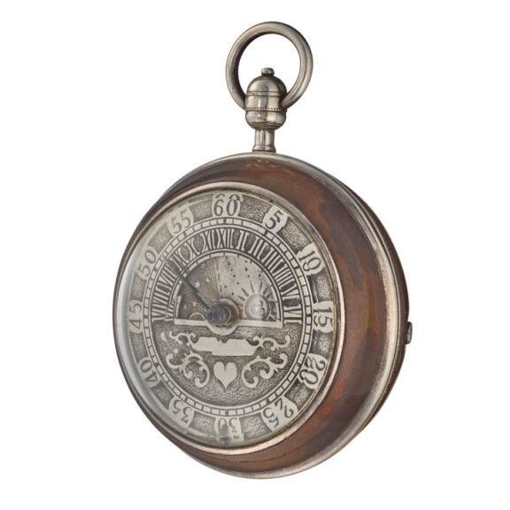 Dutch mock pendulum with Sun and Moon champleve Circa 1755 Dutch mock pendulum with Sun and Moon champleve Circa 1755