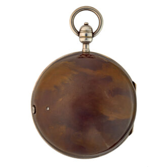 Dutch mock pendulum with Sun and Moon champleve Circa 1755
