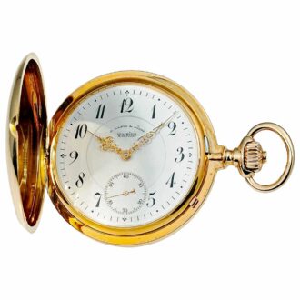 German 18k pink gold Glashütte pocket watch Circa 1917