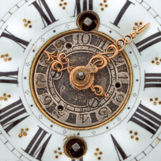 Fine Swiss silver repousse watch with alarm Circa 1730