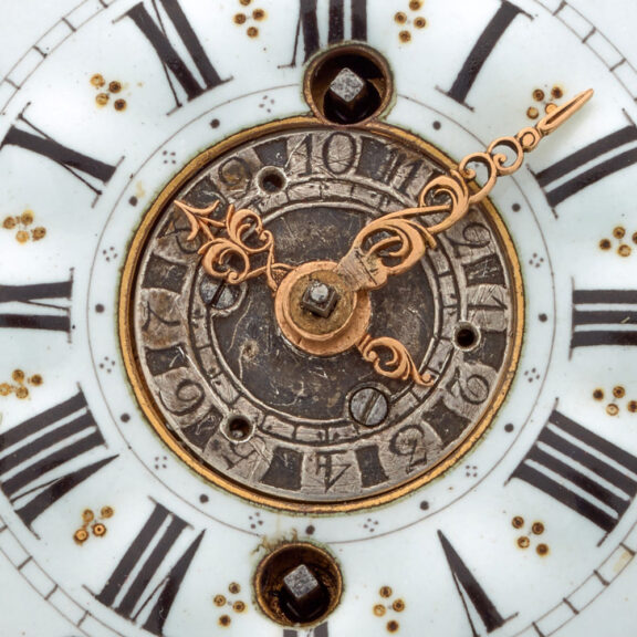 Fine Swiss silver repousse watch with alarm Circa 1730 Fine Swiss silver repousse watch with alarm Circa 1730