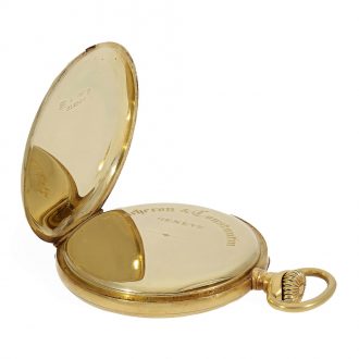 Swiss fine and heavy 18K gold pocket chronometer Circa 1910