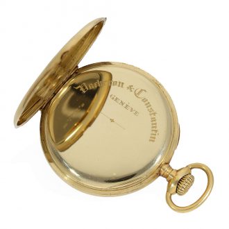 Swiss fine and heavy 18K gold pocket chronometer Circa 1910