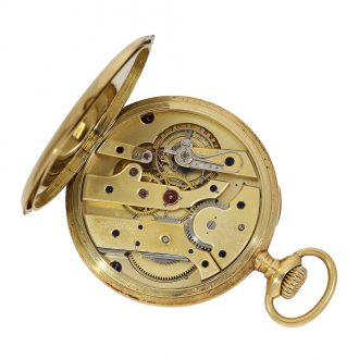 Swiss fine and heavy 18K gold pocket chronometer Circa 1910