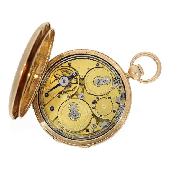 French 18 Carat pink gold Breguet type cylinder watch Circa 1810 French 18 Carat pink gold Breguet type cylinder watch Circa 1810