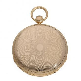 French 18 Carat pink gold Breguet type cylinder watch Circa 1810